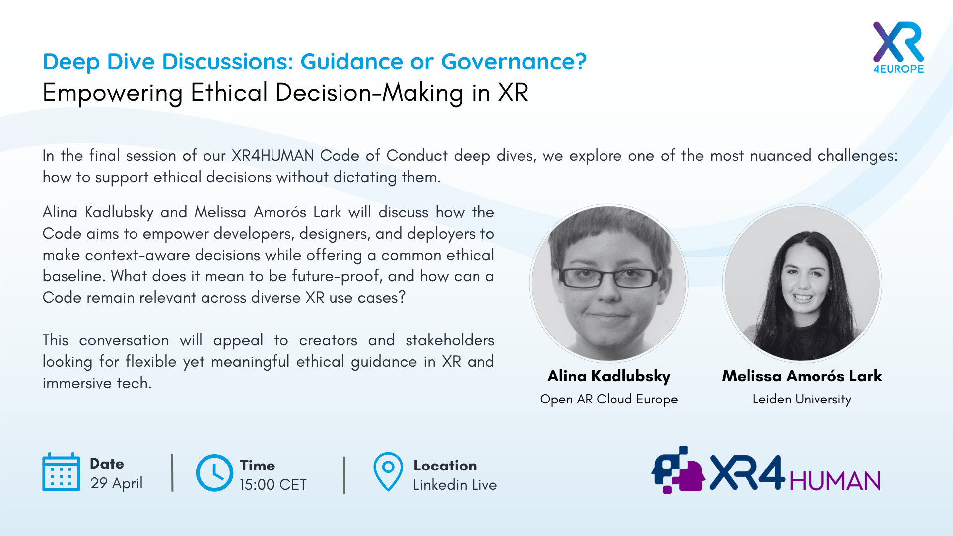 Guidance or Governance: Reflections on the Role of Ethics in XR